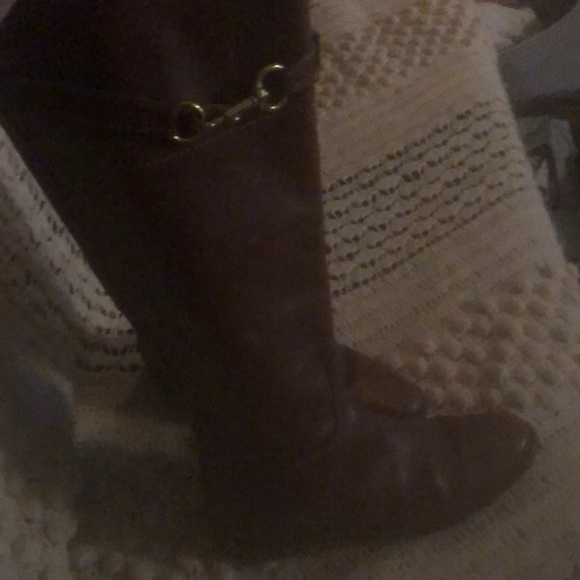 Brown coach boots - Picture 1 of 4